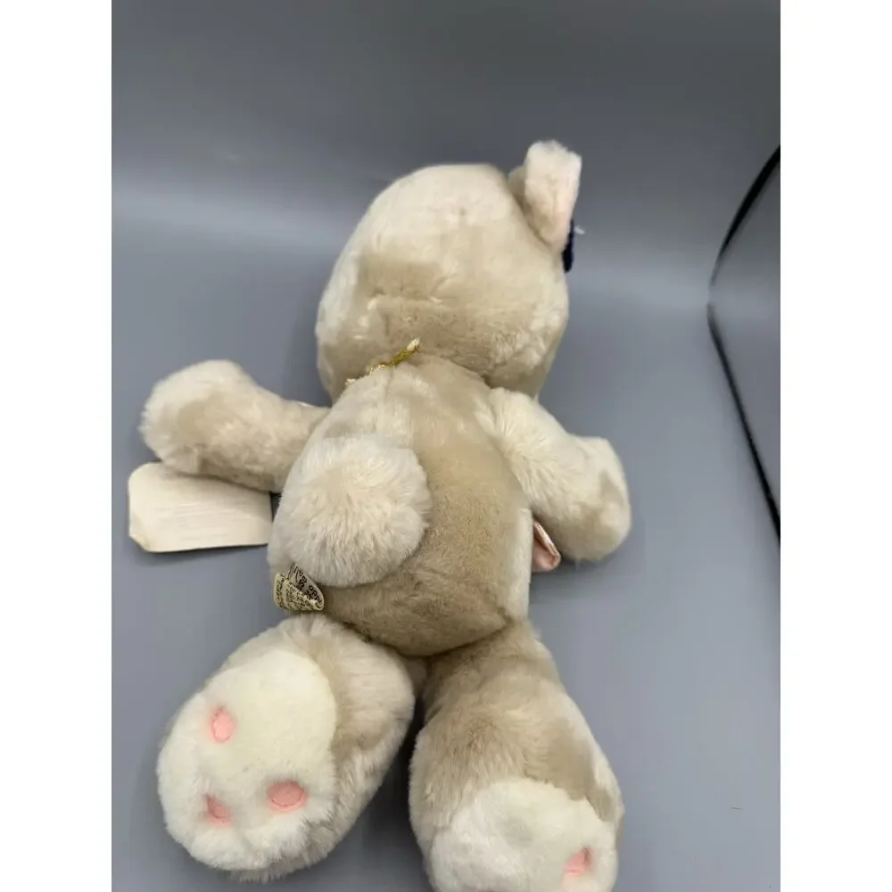 1993 Precious Moments Pretty Forever Plush Bear Applause 13” Pink Bow Tags